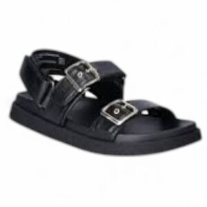 MADDEN NYC Women’s Black Buckle Strap Comfort Sandals Size 9.5